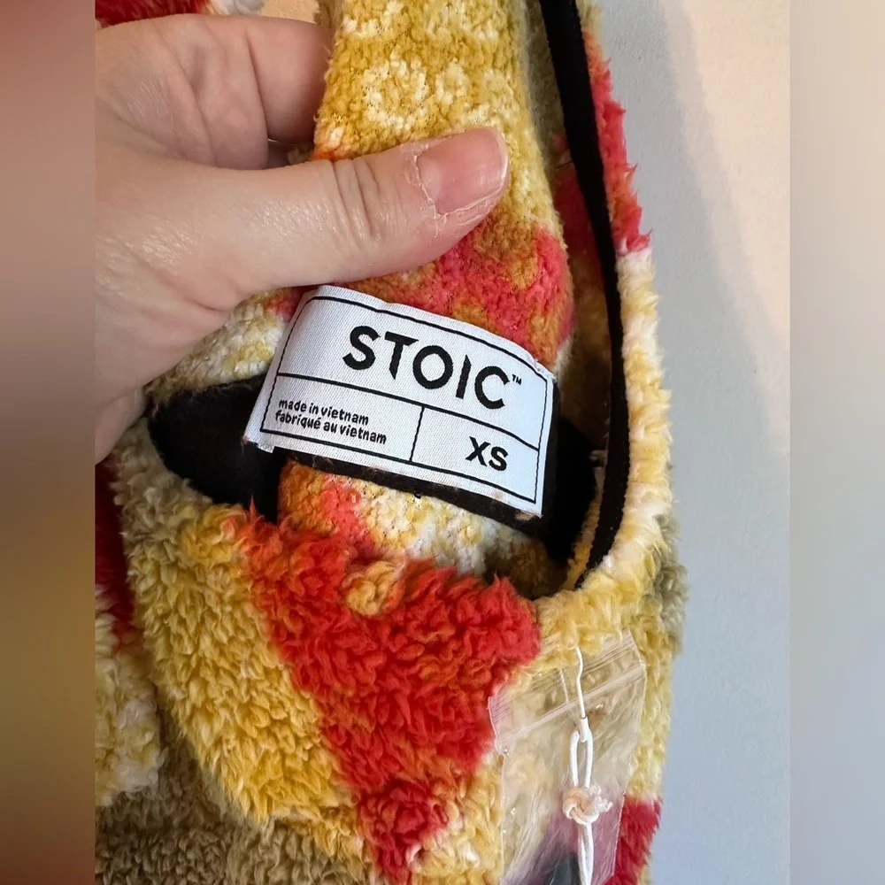 STOIC Colorful Geometric Fleece Overalls-NWT - Picture 8 of 13